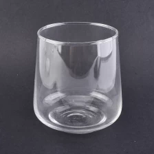 China new design hand made glass candle jar manufacturer