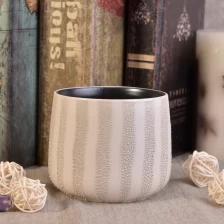 porcelana nuevo diseño con el envase de cerámica de la vela del esmalte de la perla fabricante