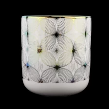 China novos potes de vela de cerâmica de galvanoplastia fabricante