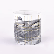 porcelana NUEVO Patrón de frascos de vela de vidrio para decoración del hogar al por mayor fabricante