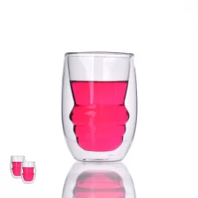 China new shape glass tea cup manufacturer