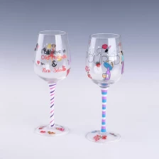 China painted margarita glass with 225mm manufacturer