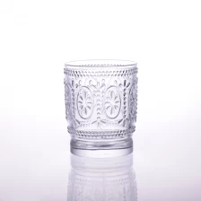 Chine pattern glass candle holder fabricant