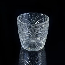 China pattern glass votive candle holder in stock manufacturer