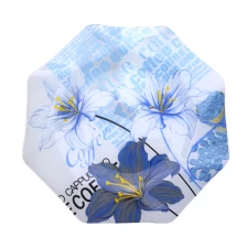 China polygonal shape fused glass plate manufacturer