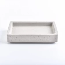 China rectangle organic concrete plates for soap for bathroom manufacturer