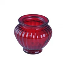 China red glass candle jar manufacturer