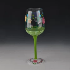 China rose painted martini glass manufacturer