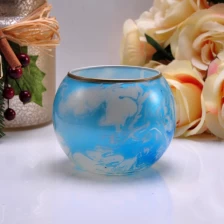 Chiny Świecznik szklany kształt okrągły piłka producent