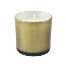 China small glass candle holder with spray colors manufacturer