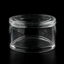 porcelana Pequeña jarra de velas votivas de vidrio con tapa para viajar fabricante