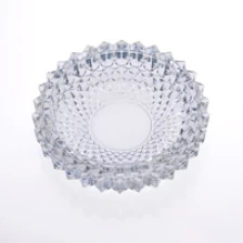 China Spiralmuster runden Glasaschenbecher Hersteller