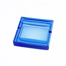 Chine carré cendrier en verre transparent fabricant