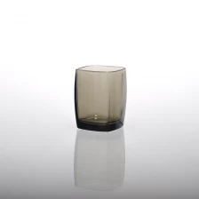 China square colored glass candle sticks fabricante
