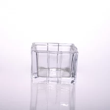 China square glass candle holders with 305ml manufacturer