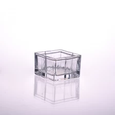 China square glass candle holders manufacturer