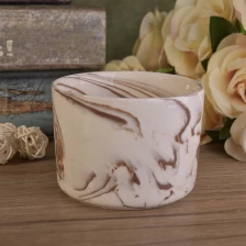 China Marmor-Effekt Keramik Kerzengläser Hersteller