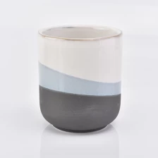 China three-color round ceramic jar 420 ml manufacturer
