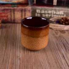 porcelana transmutación esmalte contenedor de vela de cerámica fabricante