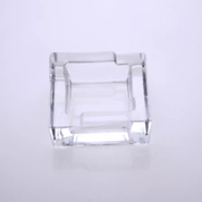 China cinzeiro de vidro transparente quadrado fabricante
