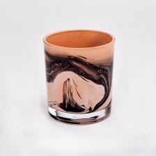 China unique glass candle vessels with beautiful finishing 8 oz manufacturer