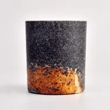 porcelana unique spray artwork 400ml glass candle jars fabricante