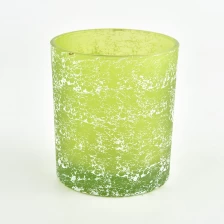 China votive glass candle vessel light green glass jars for candle making Christmas Gift manufacturer