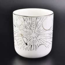 porcelana Vela de cerámica blanca 12 oz fabricante