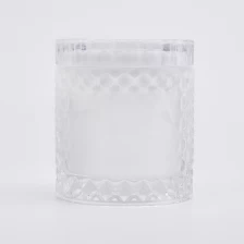 Cina portacandele in vetro bianco di Sunny Glassware produttore