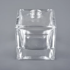 China wholesale 20ml 25ml square shape screw perfume glass bottle manufacturer