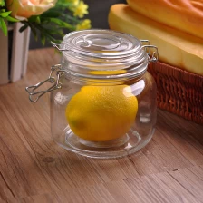 China 855ml clear glass jam jar glass bottle with lid manufacturer