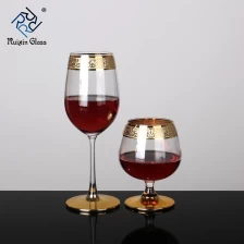 中国 10カスタマイズゴールド縁ワイングラス メーカー