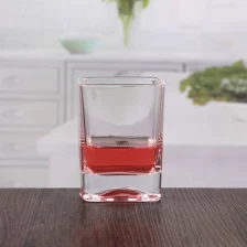 China 10 oz transparente de cristal quadrado whisky óculos artigos de barras whisky vidro por atacado fabricante
