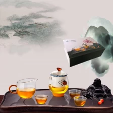 Cina 2016 Cina ultime design chiaro resistente al calore tea pot vetro tè tazza vetro trasparente tazza Fornitore produttore
