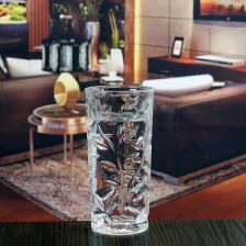 Çin 250ml kabartmalı cam içme bardakları borosilikat cam bardak satışı üretici firma