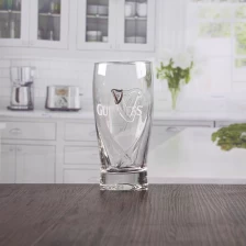 porcelana surtidor de cristal de cerveza de 350ml de 12 oz etiqueta personalizada fondo grueso fabricante
