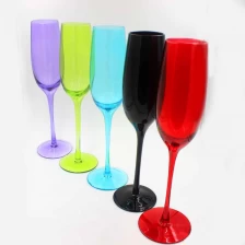 China Blue champagne flutes customized champagne glasses manufacturer manufacturer