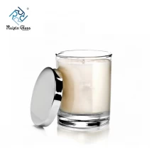 China CD064 Glass Candle Jars With Metal Lids manufacturer