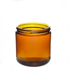 China China amber glazen pot zeshoekige glazen pot met leverancier fabrikant