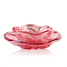 China China Glass Platte Hersteller billige rote Glas Obstteller set Großhandel Hersteller