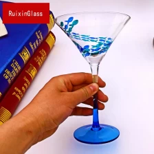 Cina Porcellana fabbricante calice di vetro dipinti a mano bicchieri da martini e bicchieri di vino su misura dipinti a mano produttore produttore