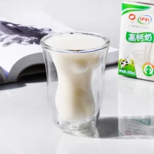 porcelana China exportador caliente vaso tazas vidrio doble amurallada taza vidrio barato tazas taza tazas de cristal de cerveza de leche fabricante