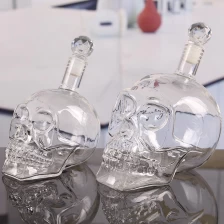 중국 중국 두개골 디켄터 공장 두개골 와인 병 대량 유리 디켄터 도매 제조업체