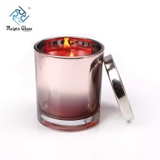 China Crystal glass candle jar with lid manufacturer