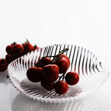 porcelana Crystal fabricante plato de frutas de vidrio, placa de la fruta al por mayor fabricante