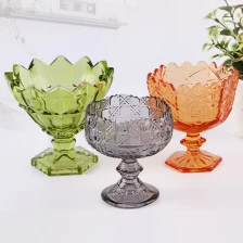 China Different types of Ice cream bowls supplier fruit juice and cold drink glass bowl wholesale manufacturer