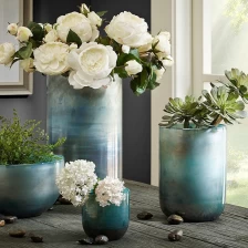 porcelana De manera hermoso tazón de vidrio floreros por mayor fabricante