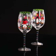 China copos de vinho pintado à mão | fornecedor óculos fabricante copo de vidro contemporânea vinho fabricante