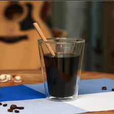 China Hitzebeständige Doppelglasschale doppelwandige Trinkgläser doppelwandige Kaffeetassen Hersteller