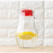 China Lead free transparent glass cold water pot set wholesale manufacturer